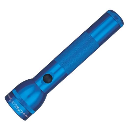 Maglite SS2D116 Standard Incandescent Flashlight, 2 "D" Cell, 27-Lumens, Blue
