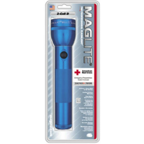 Maglite SS2D116 Standard Incandescent Flashlight, 2 "D" Cell, 27-Lumens, Blue