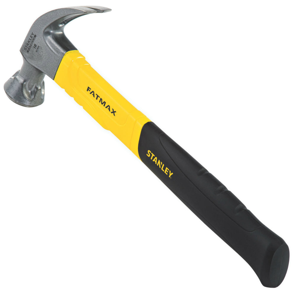 Stanley 16 Oz. Smooth-Face Curved Claw Hammer with Fiberglass