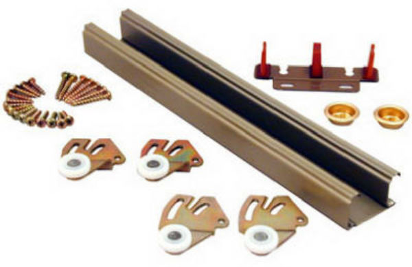 Johnson Hardware 1166G722 Bypass Door Hardware Set, 72"