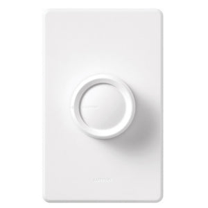 Lutron® D-600RH-DK Single Pole Turn On/Off Rotary Incandescent Dimmer, 600W