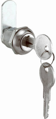 Slide-Co Stainless Steel Metal Drawer/Cabinet Lock, 5/8", Chrome Finish