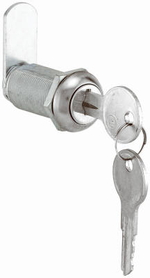 Slide-Co CCEP-9950KA Stainless Steel Face Drawer/Cabinet Lock, 1-3/8", Chrome