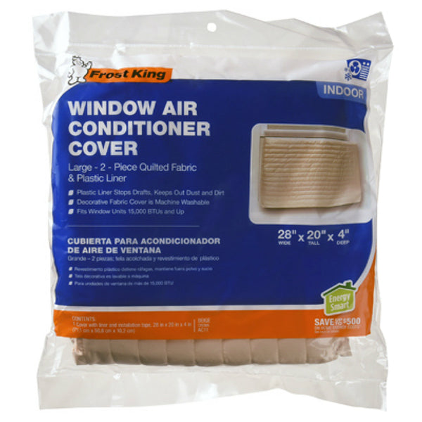 Frost King AC11H Window Air Conditioner Cover, Light Tan