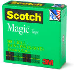 Scotch 810 Magic Transparent Tape, 1/2" x 36 Yards