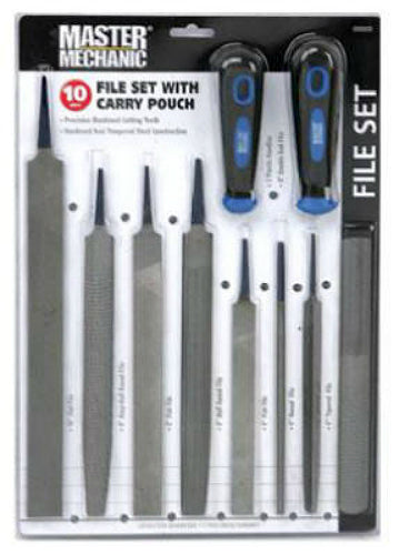 Master Mechanic 527721 File Set with Pouch, 10-Piece