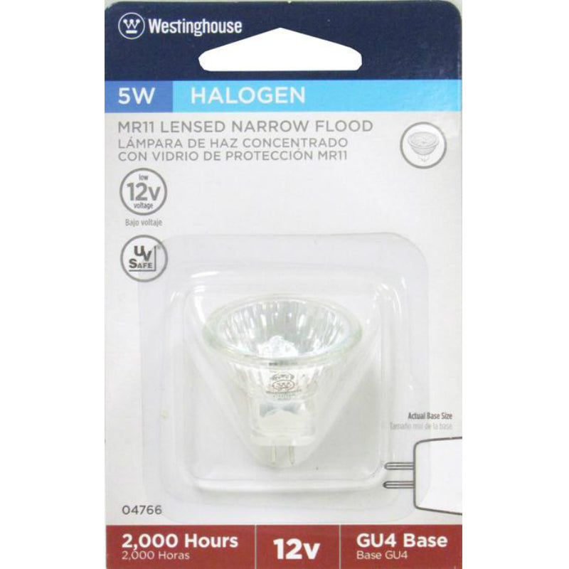 Westinghouse 04766 MR11 Halogen Low Voltage Medium Beam Light Bulb, 5W