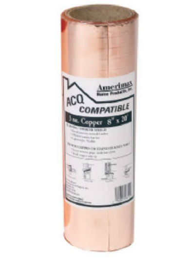 Amerimax 850678 Laminated Copper Flashing, 8" x 20', 3 Oz