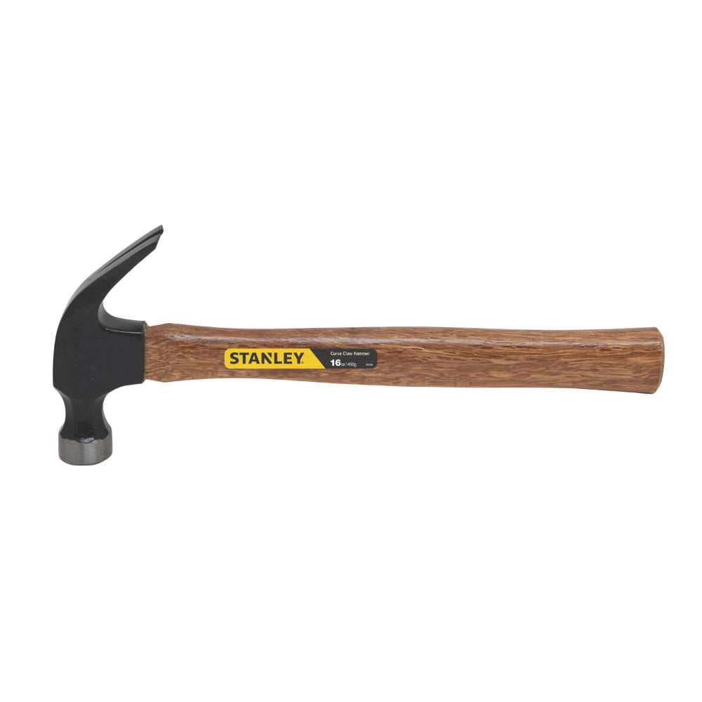 Stanley® 51-616 Curved Claw Wood Handle Nailing Hammer, 16 Oz