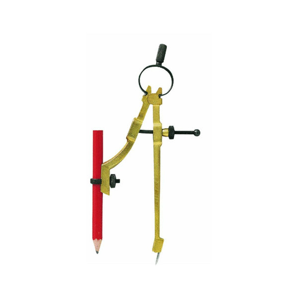 General Tools 842 Carpenter Quality Precision Pencil Compass, Die-Cast Metal