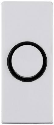 Carlon DH1814 Push Chime Button, Black And White