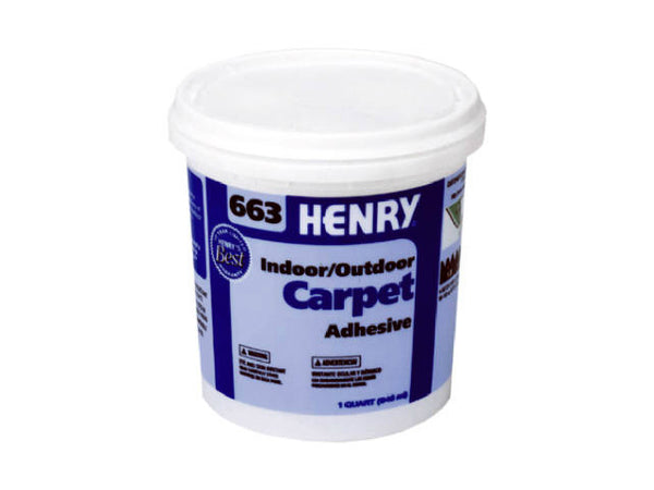 HENRY® 12183 Outdoor Carpet Adhesive, #663, 1 Qt