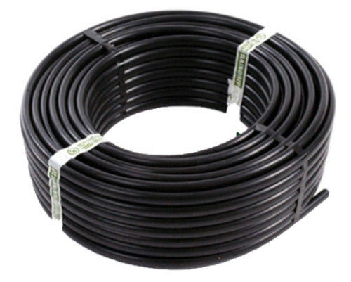Raindrip 052010P Poly Drip Watering Hose Tubing, 1/2" x 100', Black