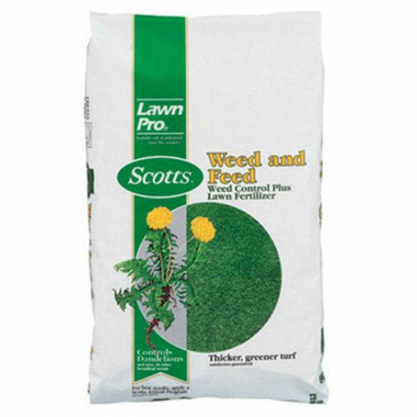 Scotts 51105 LawnPro Weed & Feed Weed Control Plus Lawn Fertilizer, 5000 Sq.ft.
