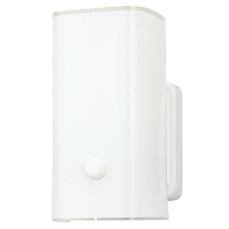 Westinghouse 66401 One-Light Interior Wall Fixture, White Finish