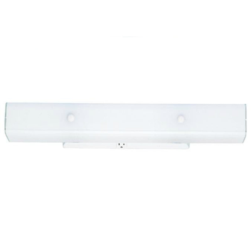 Westinghouse 66424 4-Light Wall Bracket w/Ground Convenience Outlet,White Finish