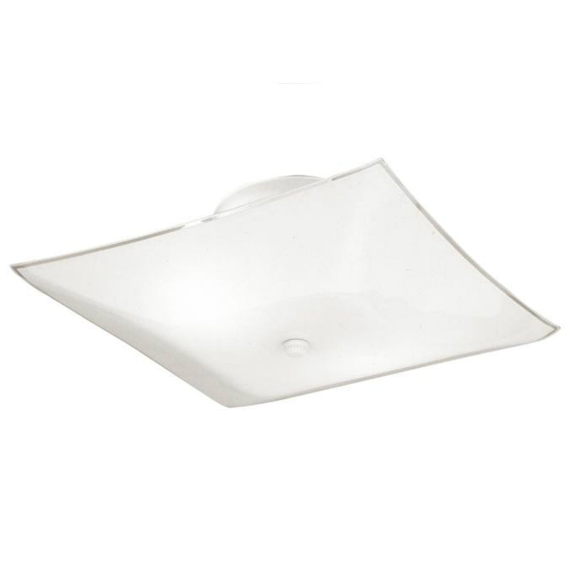 Westinghouse 66201 Two-Light Indoor Semi-Flush-Mount Ceiling Fixture, White