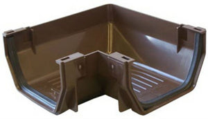 Genova RB103 Vinyl Gutter Corner, Brown