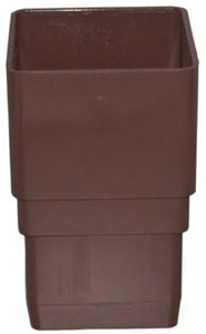 Genova RB203 Vinyl Downspout Coupler, Brown