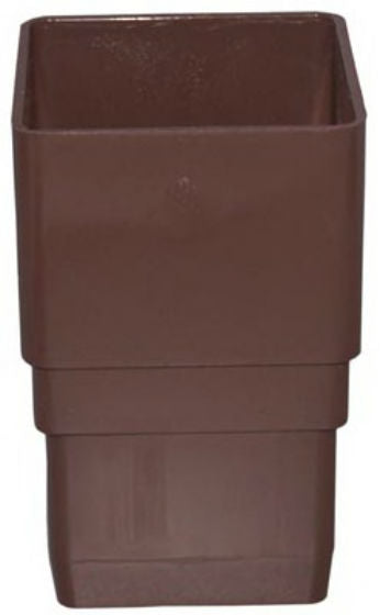 Genova RB203 Vinyl Downspout Coupler, Brown