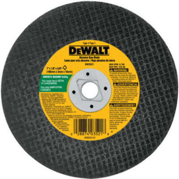 DeWalt® DW3521 High Performance Masonry Cutting Abrasive Saw Blade, 7"