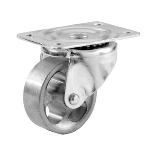 Shepherd Hardware 9174 Steel Wheel Swivel Plate Caster, 2", 125 Lb