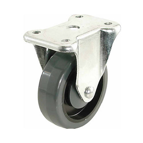 Shepherd Hardware 9786 Polypropylene Rigid Plate Caster, 4", 400 Series