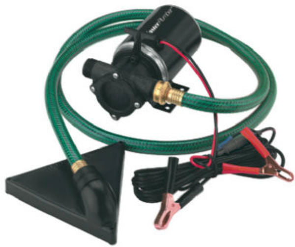 Master Plumber 539835 Mini Portable Utility Pump with Pud-L-Scoop & 6' Hose, 12V