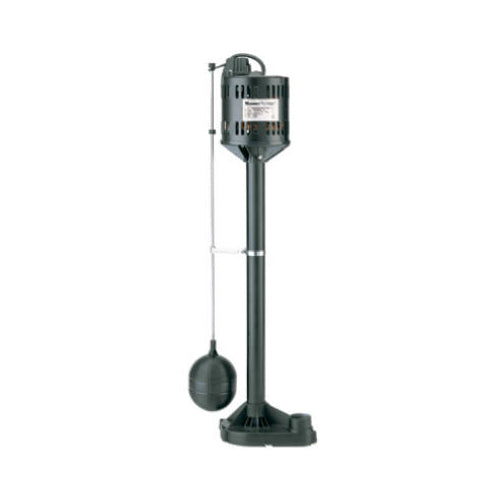 Master Plumber 540163 Thermoplastic Automatic Pedestal Sump Pump, 1/3 HP