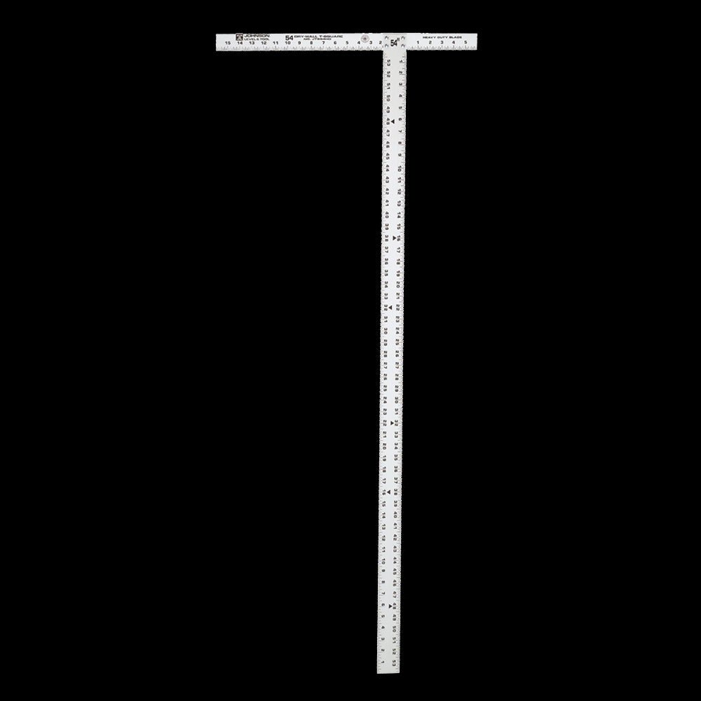 Johnson Level JTS54HD Aluminum Drywall T-Square with Extra-Thick Blade, 54"