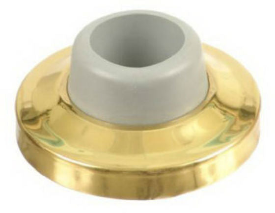 National Hardware® N198-069 Wall Door Stop, Polished Solid Brass