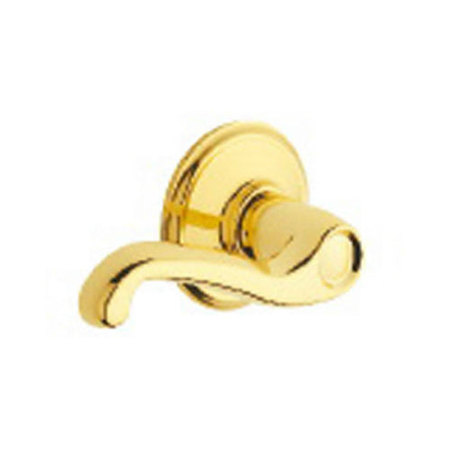 Schlage F170NVFLA605RH Flair Design Right Hand Dummy Lockset Knob, Brass