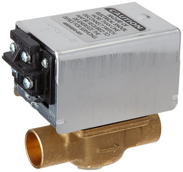 Honeywell V8043F1036 Sweat Zone Valve with Auxiliary Switch, 3/4"