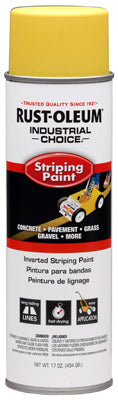 Rust-Oleum® Industrial Choice® Inverted Aerosol Striping Paint Spray, 18 Oz, Yellow