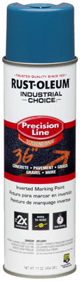 Rust-Oleum Industrial Choice Precision Line Marking Paint, 17 Oz, Caution Blue