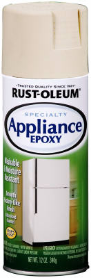 Rust-Oleum® 210372 Specialty Appliance Epoxy Enamel Spray, 12 Oz, Biscuit Gloss