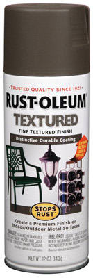 Rust-Oleum® 7226-830 Stops Rust® Textured Spray Paint, 12 Oz, Bronze