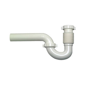 Master Plumber 542-696 Lavatory/Kitchen Wall Drain P Trap, White