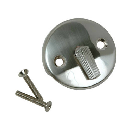 Master Plumber 543-247 Bathtub Drain Overflow Face Plate, Brushed Nickel