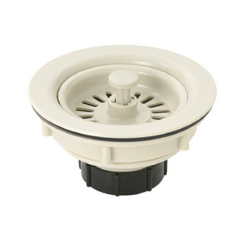 Master Plumber 547-684 Almond Basket Sink Strainer, 3-1/2", Almond