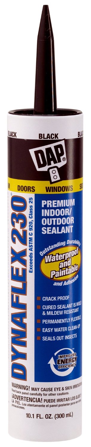 Dap® 18280 Dynaflex 230® Premium Elastomeric Latex Sealant, 10.1 Oz, Black