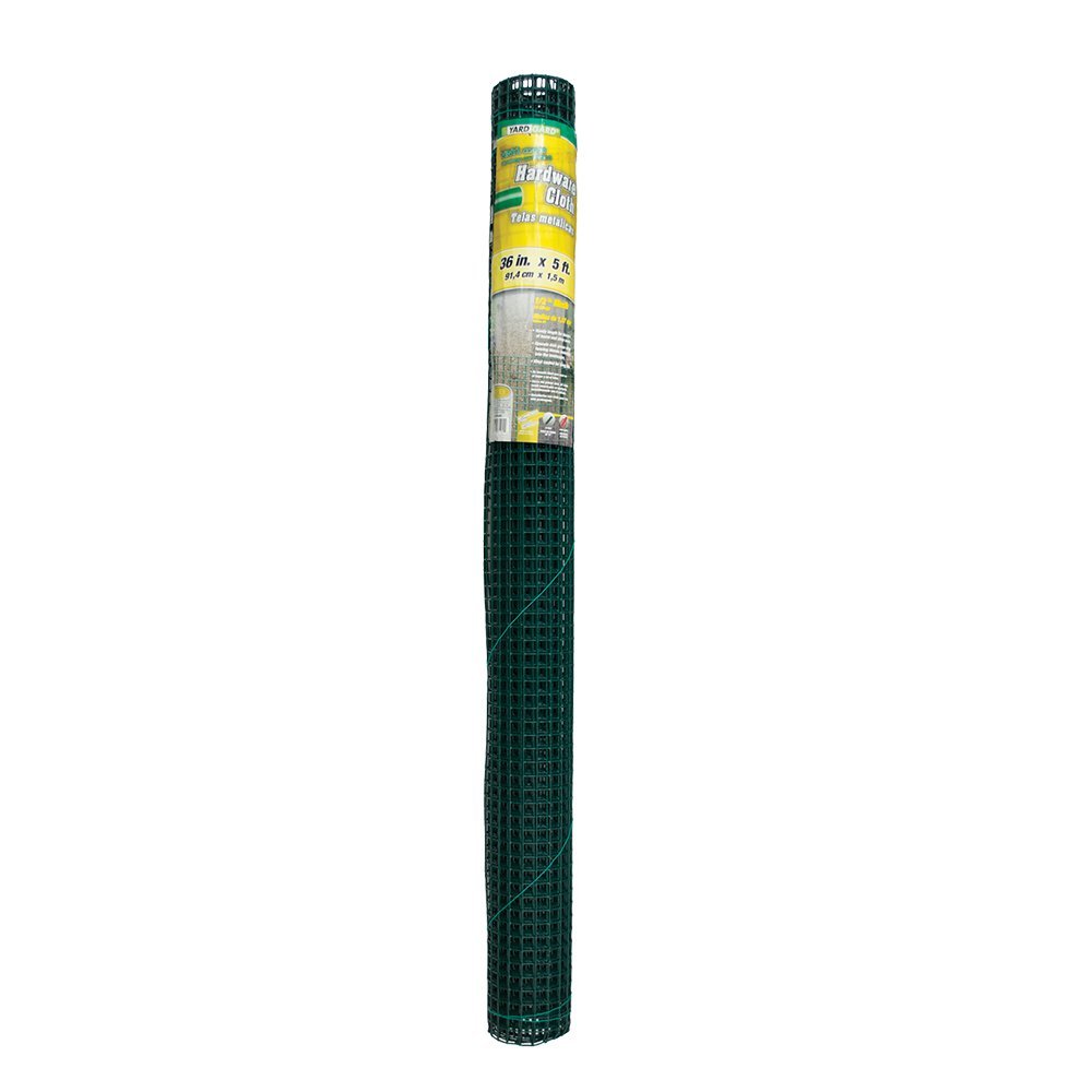 YardGard 308254B PVC Coated Galvanized Hardware Cloth, 19-Gauge, 36" x 5'
