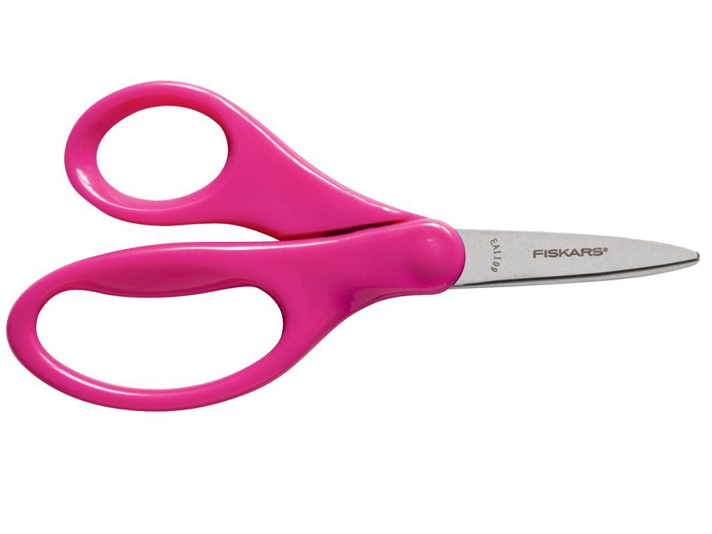Fiskars® 94307097 Pointed-Tip Kids Scissors, Assorted Bright Colors, 5", 1-Qty
