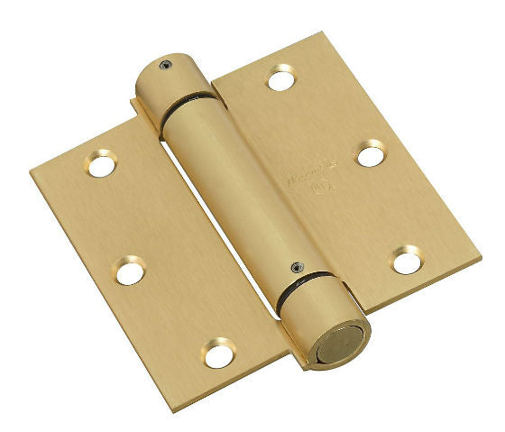 National Hardware® N184-556 Mortise Spring Hinge, 3-1/2", Dull Brass