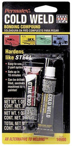 Permatex® 14600 Cold Weld Bonding Compound, Two 1 Oz Tubes