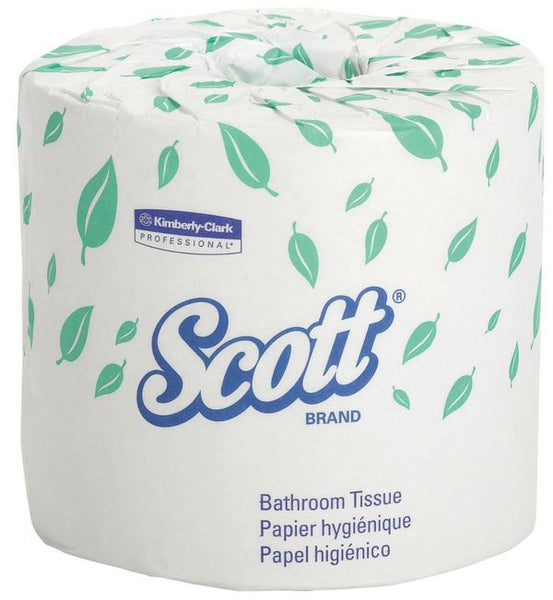Scott 04460-80 Standard Roll Bathroom Tissue, 2-Ply, White, 550 x 80 Count