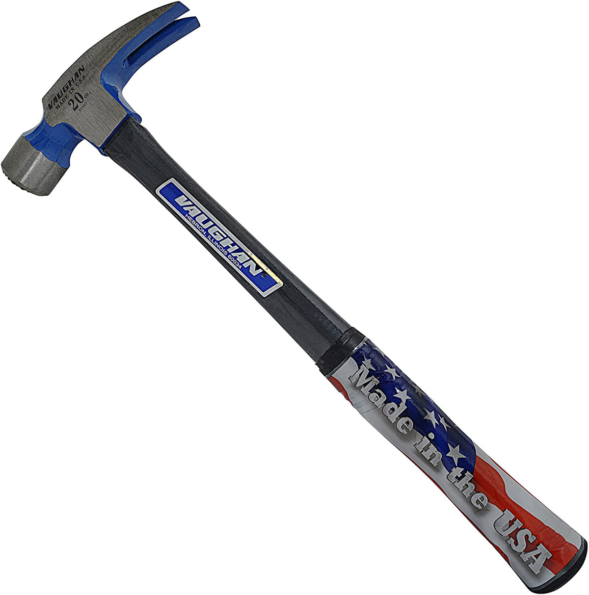Vaughan FS999ML Milled Face Fiberglass Rip Hammer, 16" Handle, 20 Oz