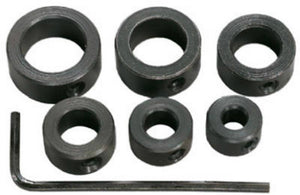 General Tools S838 Drill Stop Set, 6-Piece (Sizes From 3/16" to 1/2"), Steel