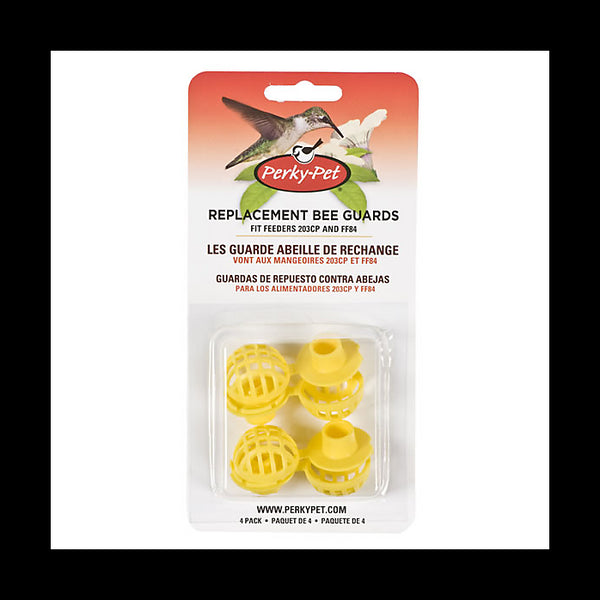 Perky-Pet® 205Y Replacement Bee Guard for Feeder #203C & #203CP, Yellow, 4-Pack