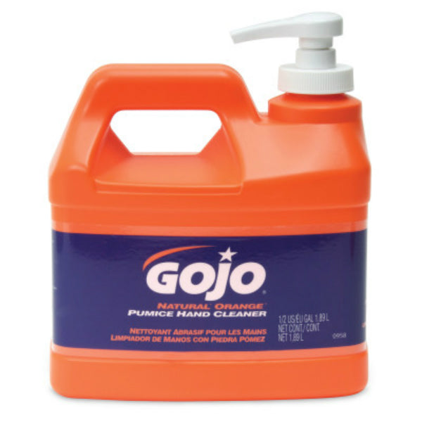 Gojo 0958-04 Natural Orange Pumice Hand Cleaner, 1/2 Gallon